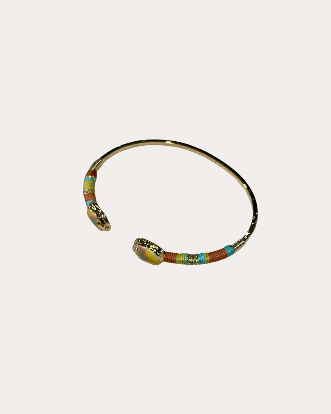 Bracelet Gas Bijoux -  Duality petit modèle Scaramouche émail or