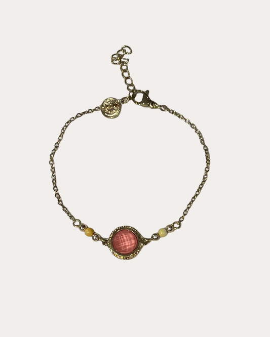Bracelet Chorange Bijoux - First or / corail