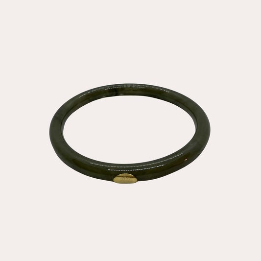 Bracelet GAS Bijoux - Jonc Caftan acétate kaki / or