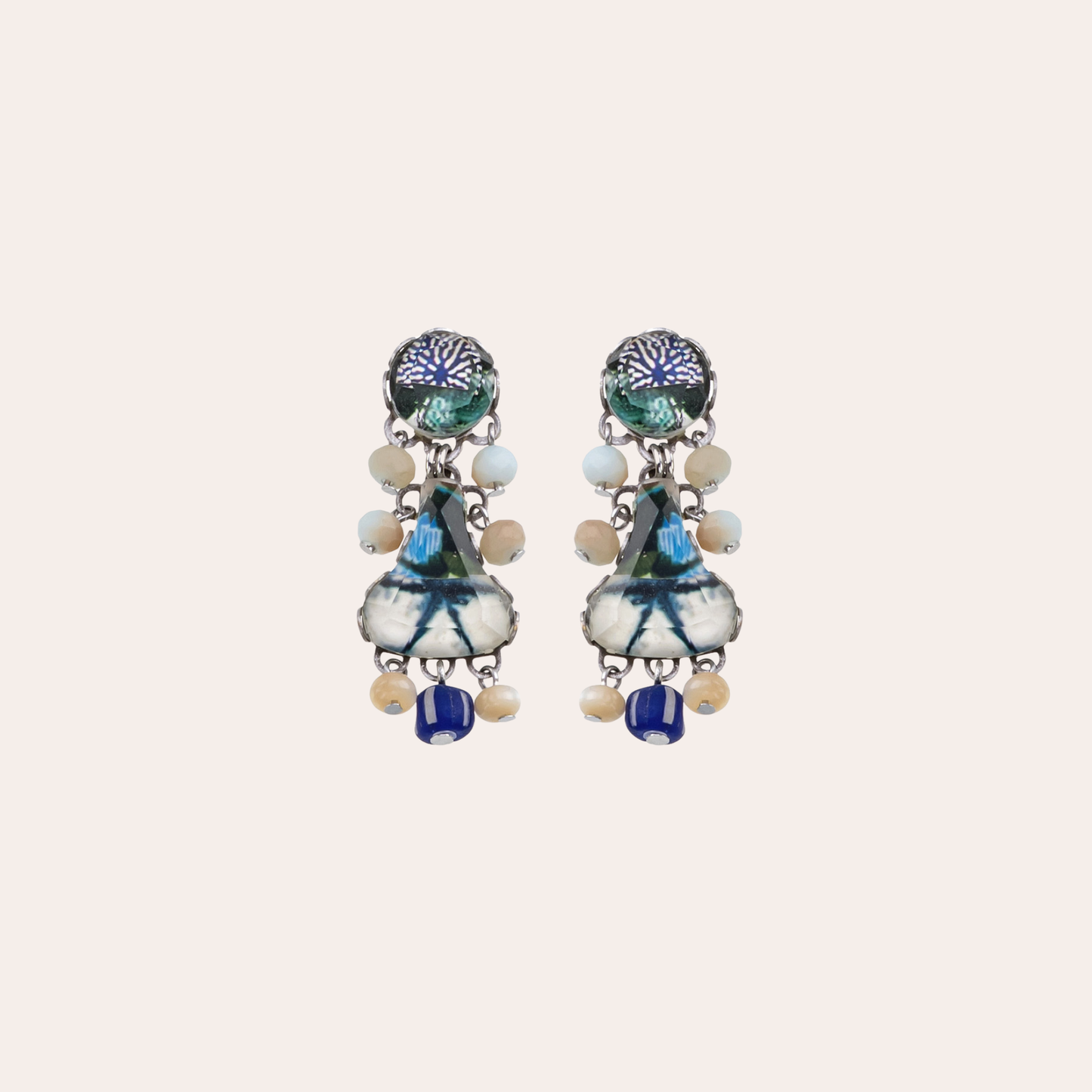 Boucles d'oreilles Ayala Bar - Fresh waters bleu / vert