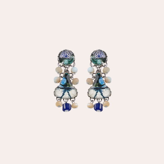 Boucles d'oreilles Ayala Bar - Fresh waters bleu / vert