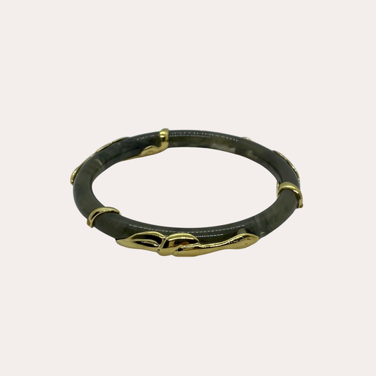 Bracelet GAS Bijoux - Jonc Cobra jonc acétate or / kaki