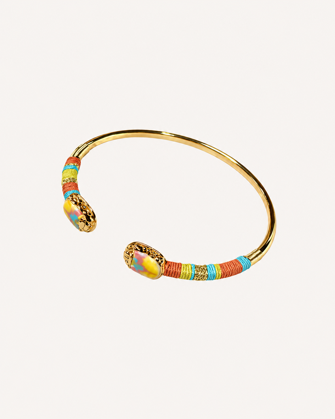 Gas Bijoux bracelet - Small Duality Scaramouche gold enamel
