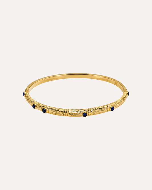 GAS Bijoux Bracelet - Bambini Navy / Gold Rhinestone Bangle
