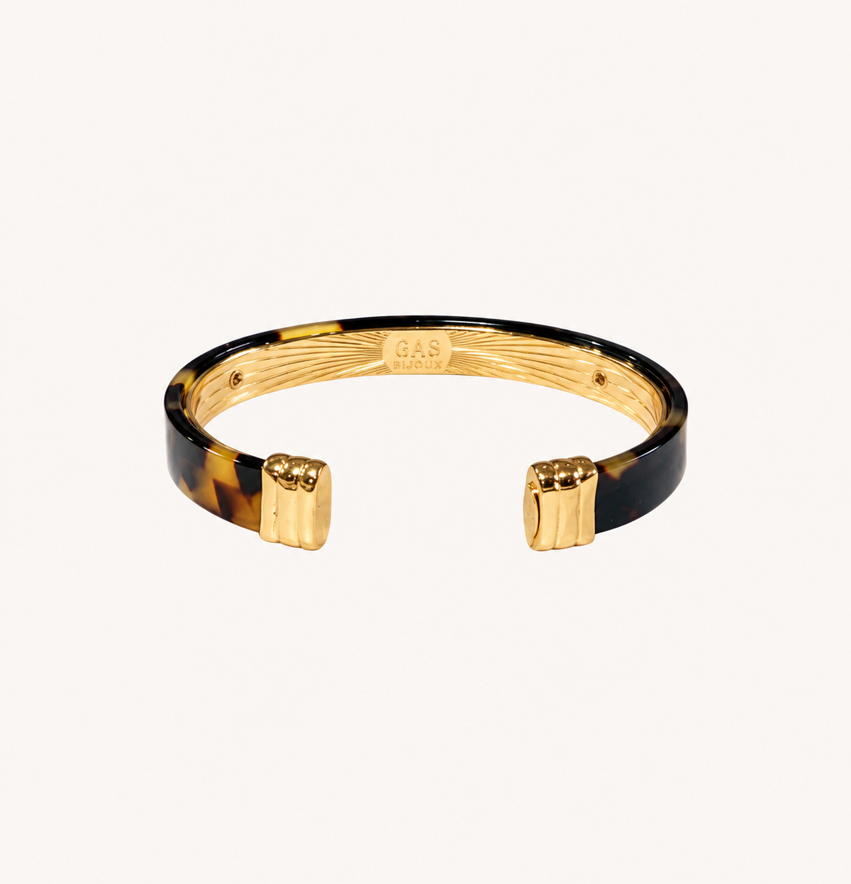 Bracelet Gas Bijoux - Jonc Céleste écaille / or