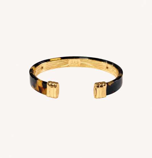 Bracelet Gas Bijoux - Jonc Céleste écaille / or
