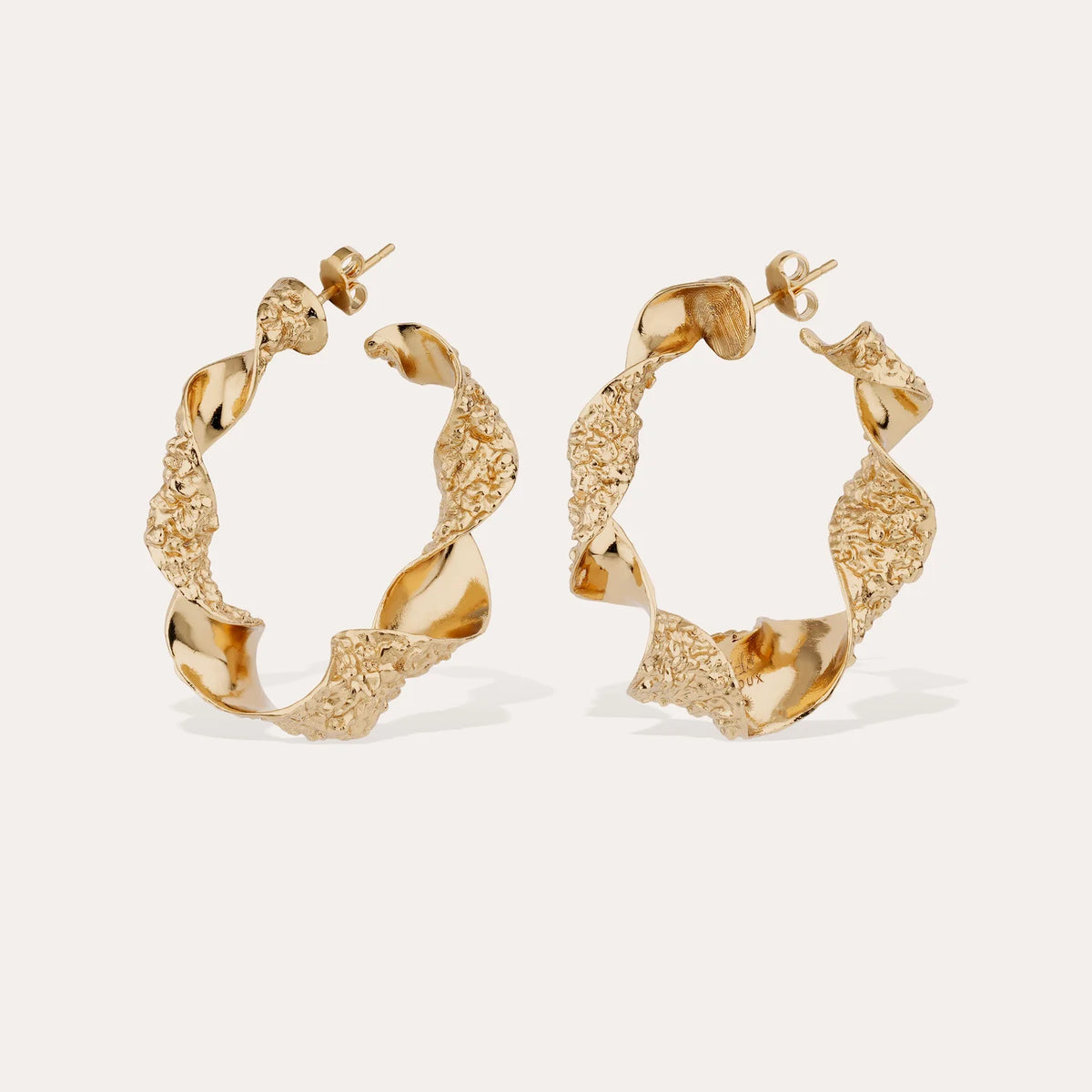 Boucles d'oreilles Gas Bijoux - Créoles Mira torsade moyen modèle or