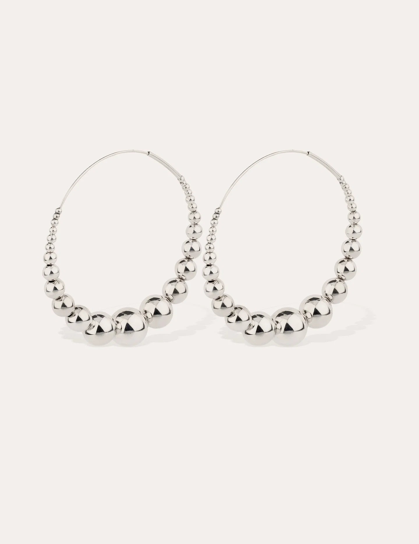 Boucles d'oreilles Gas Bijoux - créoles Multiperla argent
