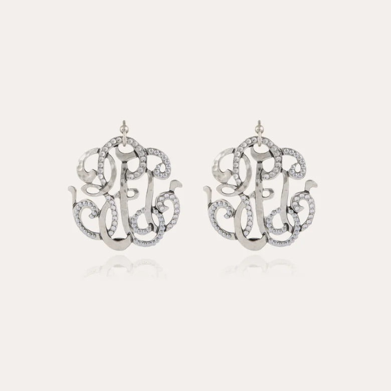 Boucles d'oreilles GAS Bijoux - Arabesque grand modèle argent