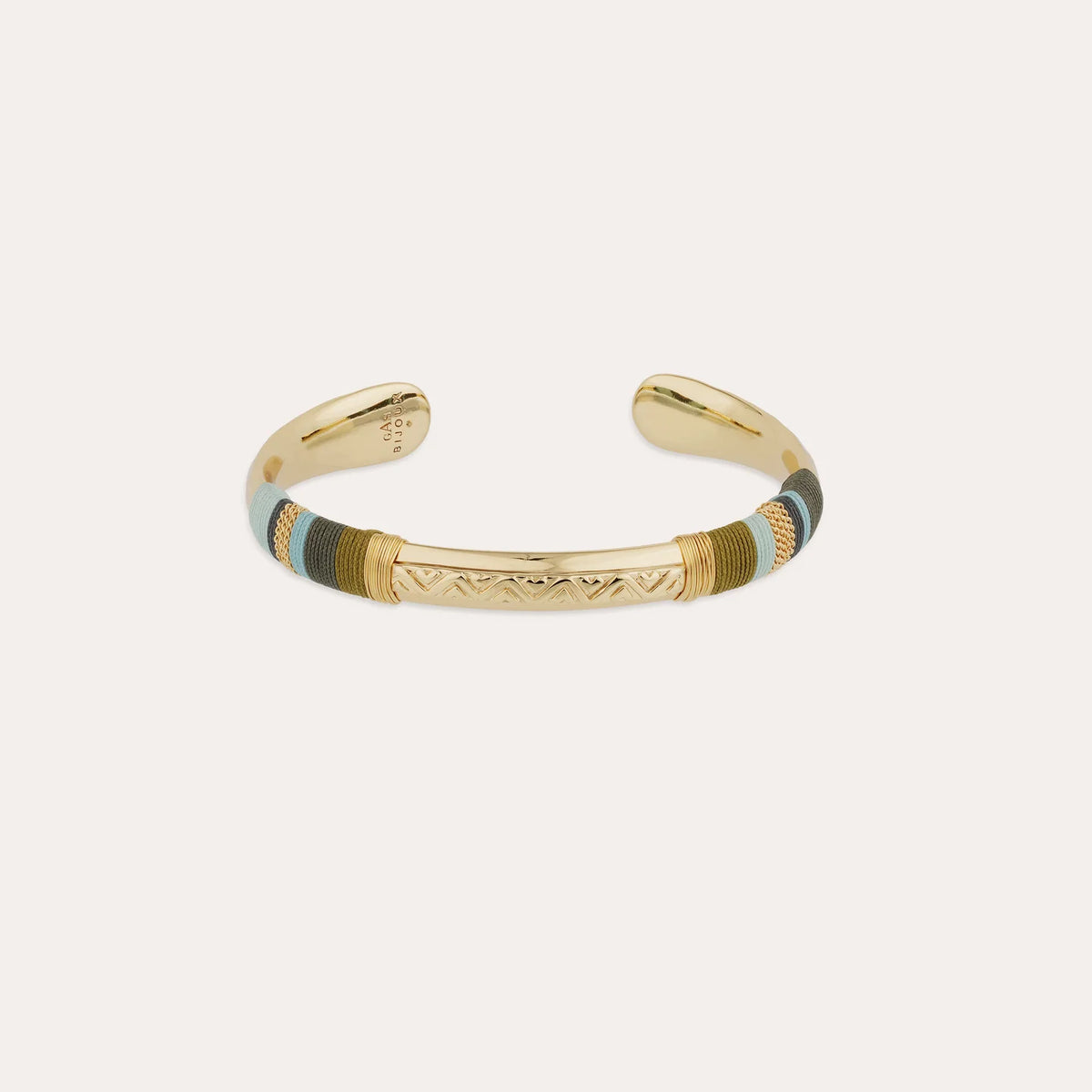 Bracelet GAS Bijoux - Massai or / bleu, vert, kaki