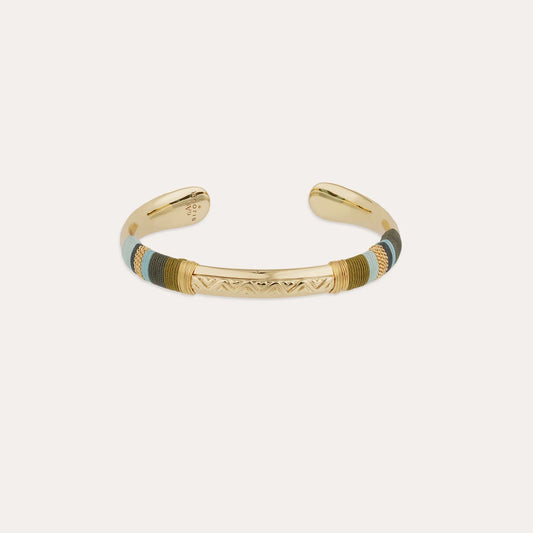 Bracelet GAS Bijoux - Massai or / bleu, vert, kaki
