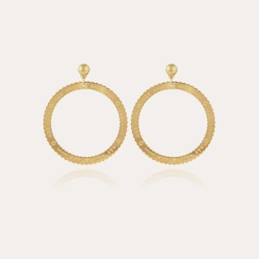 Boucles d'oreilles GAS Bijoux - Bolduc clou or