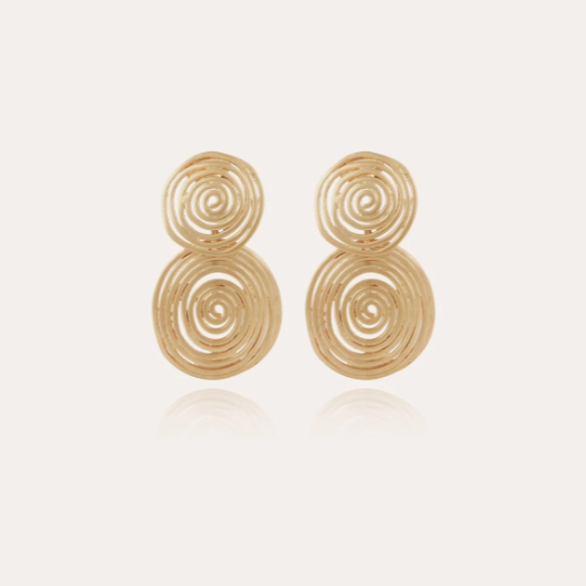 Boucles d'oreilles Gas Bijoux - Wave petit modèle or