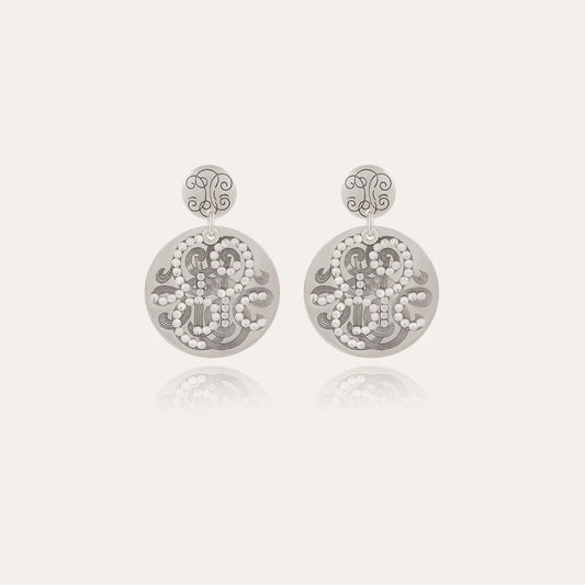 Boucles d'oreilles GAS Bijoux - Diva petit modèle argent strass