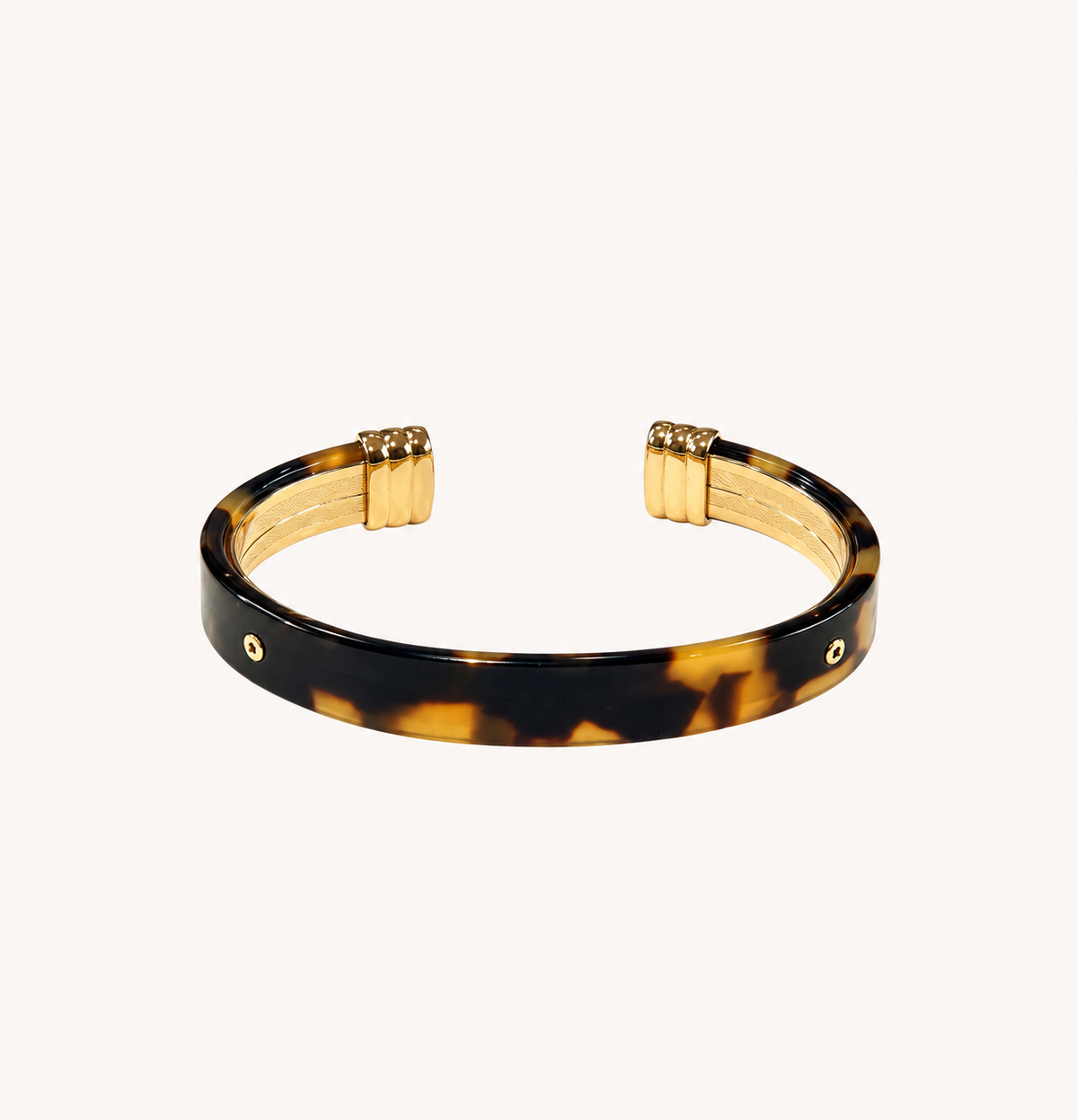 Bracelet Gas Bijoux - Jonc Céleste écaille / or