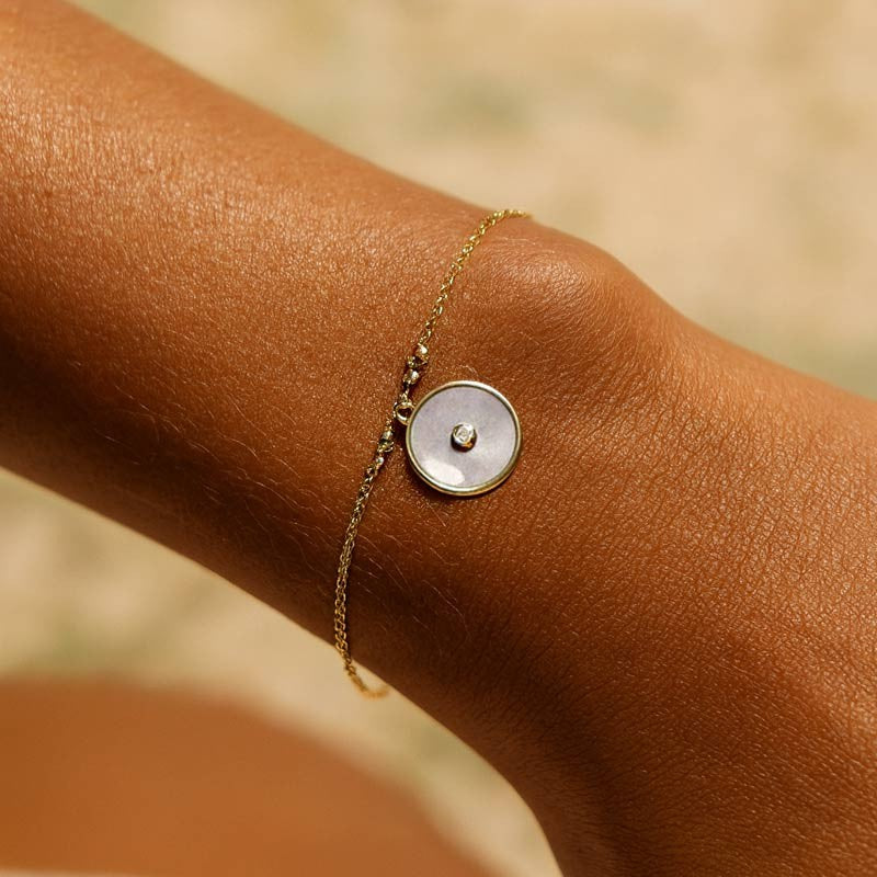 Chorange jewelry bracelet - Likoba gold / mother-of-pearl