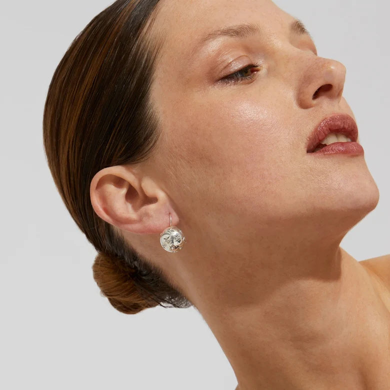 Pendientes Gas Bijoux - Cometa modelo pequeño plata