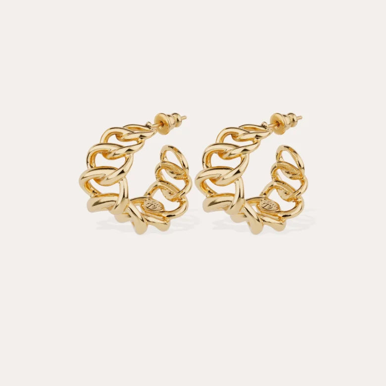 Gas Bijoux earrings - Bronx gold hoop earrings