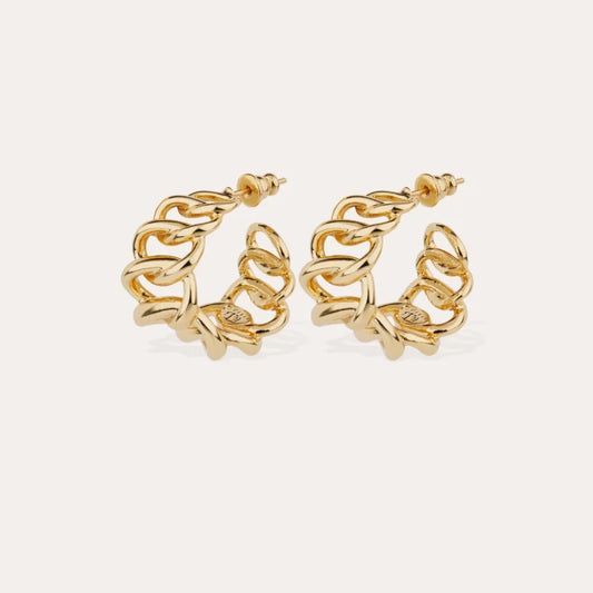 Boucles d'oreilles Gas bijoux -  Bronx créoles or