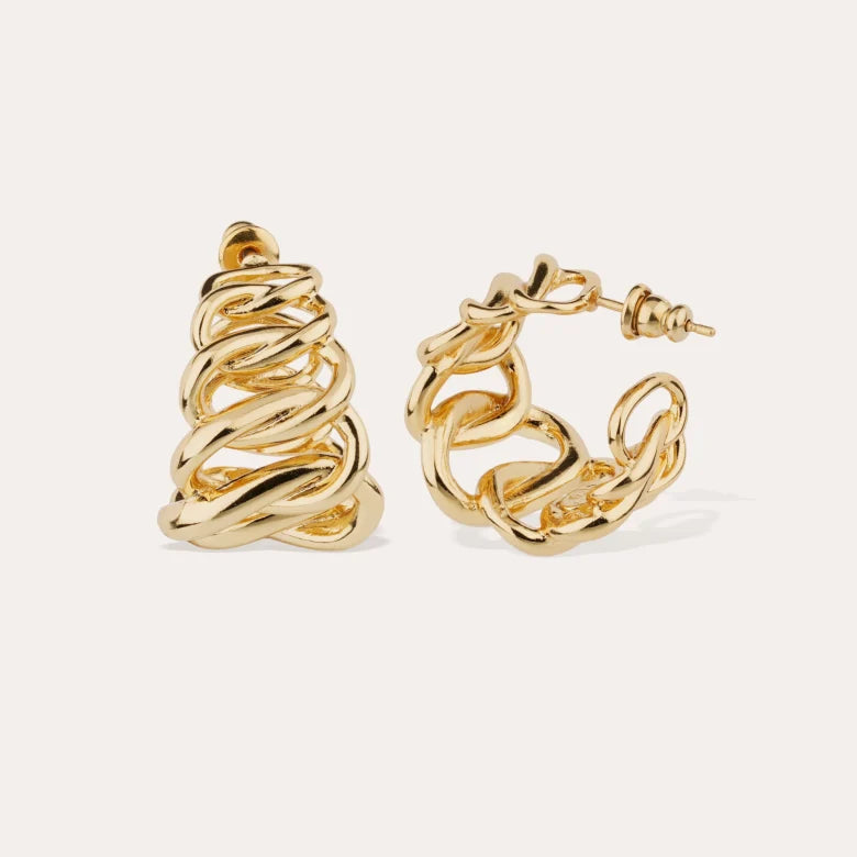 Gas Bijoux earrings - Bronx gold hoop earrings