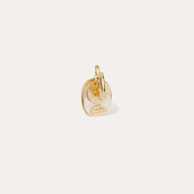Boucles d'oreilles Gas bijoux -  Scaramouche or /  Nacre blanche