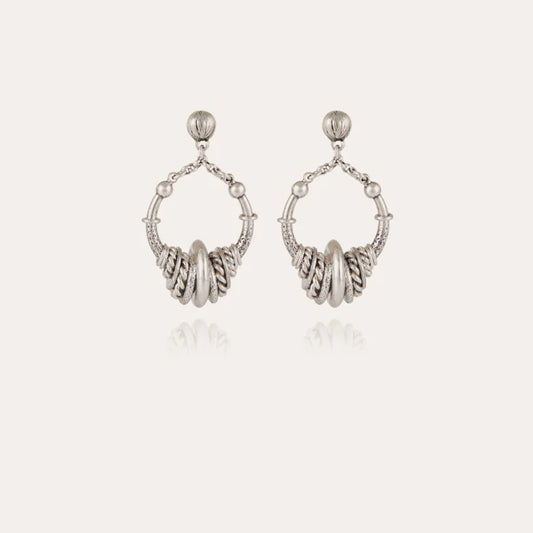 Boucles d'oreilles Gas bijoux -  Maranzana petit modèle argent