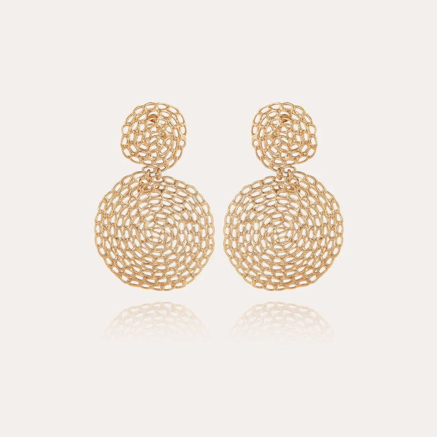 Boucles d'oreilles GAS Bijoux - Onde gourmette or