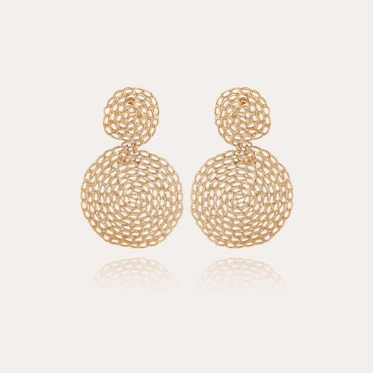 Boucles d'oreilles GAS Bijoux - Onde gourmette or