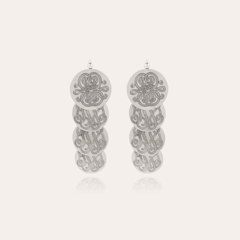 Boucles d'oreilles GAS Bijoux - Very diva quadruple argent