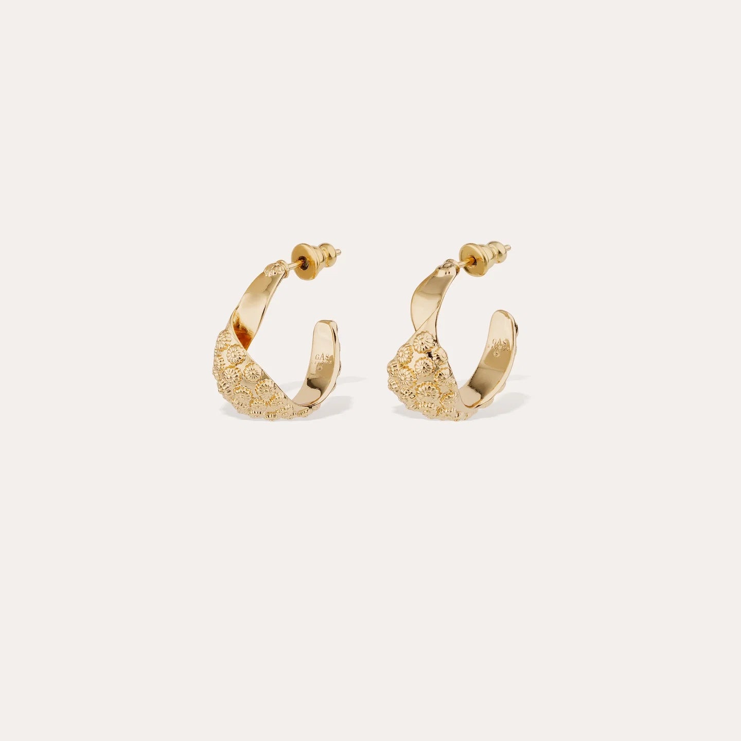 Boucles d'oreilles Gas Bijoux - créoles Almara petit modèle or