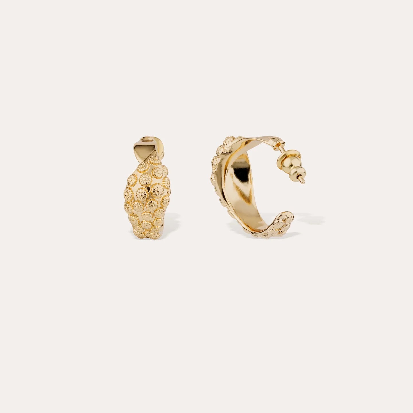 Boucles d'oreilles Gas Bijoux - créoles Almara petit modèle or