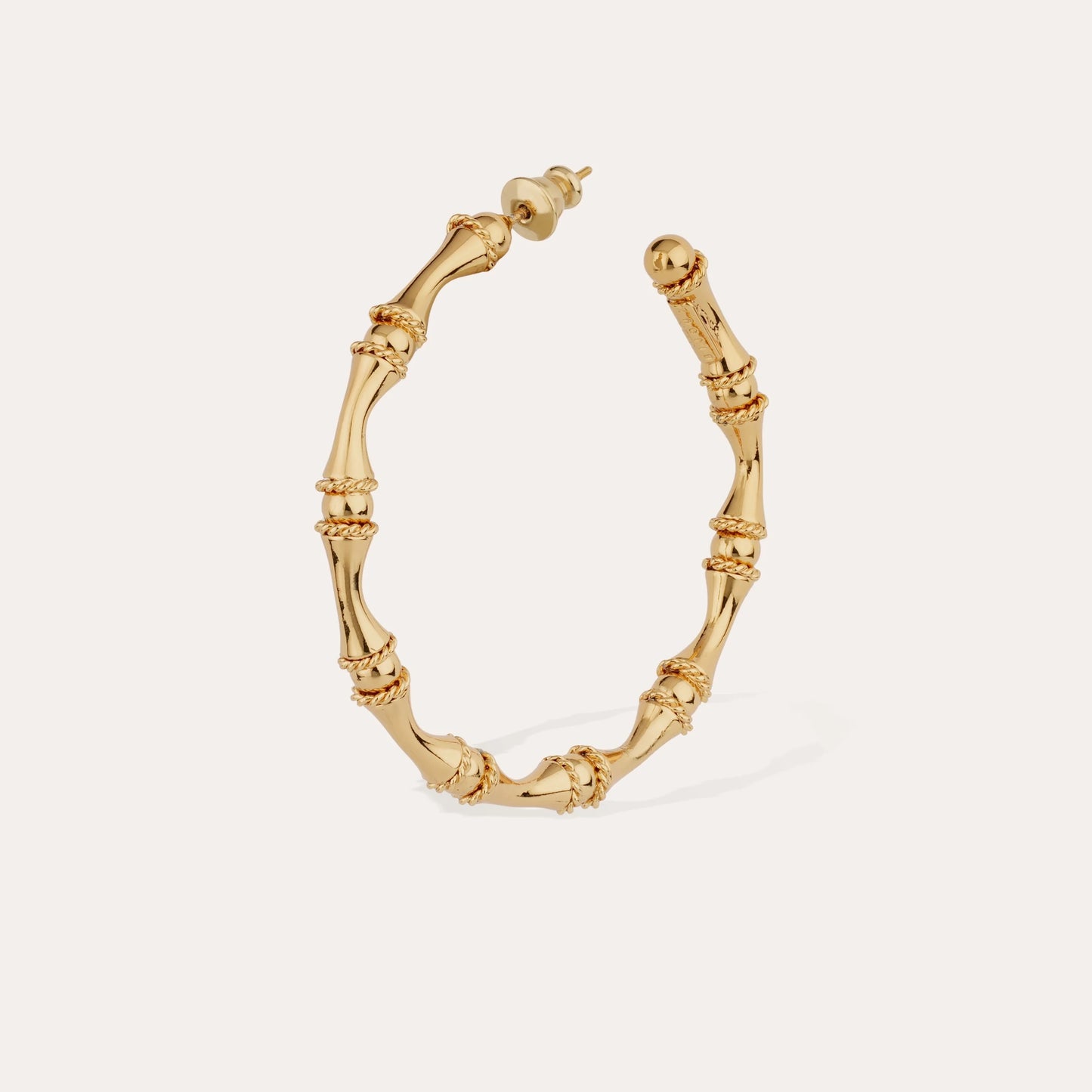 Gas Bijoux earrings - gold Bamboo hoops