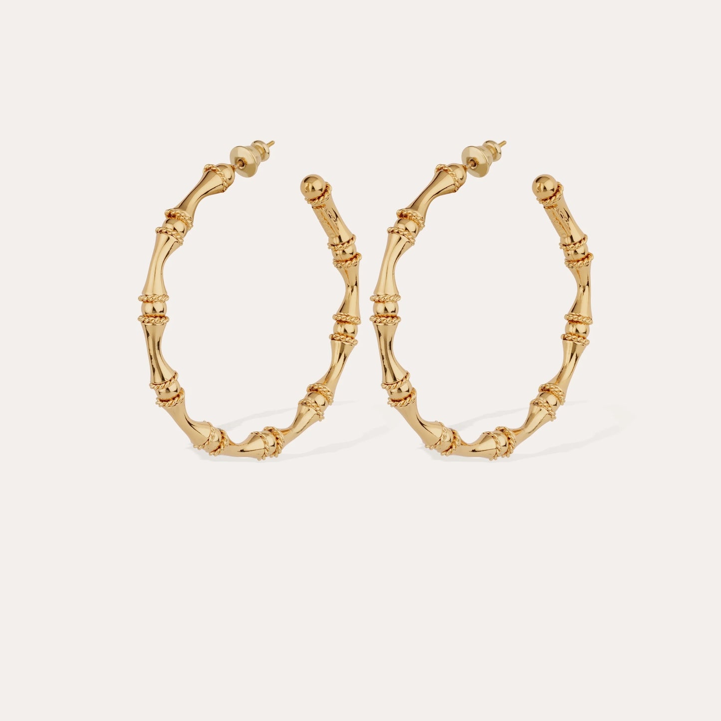 Gas Bijoux earrings - gold Bamboo hoops