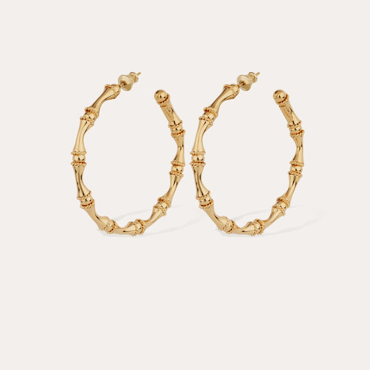 Boucles d'oreilles Gas Bijoux - créoles Bambou or