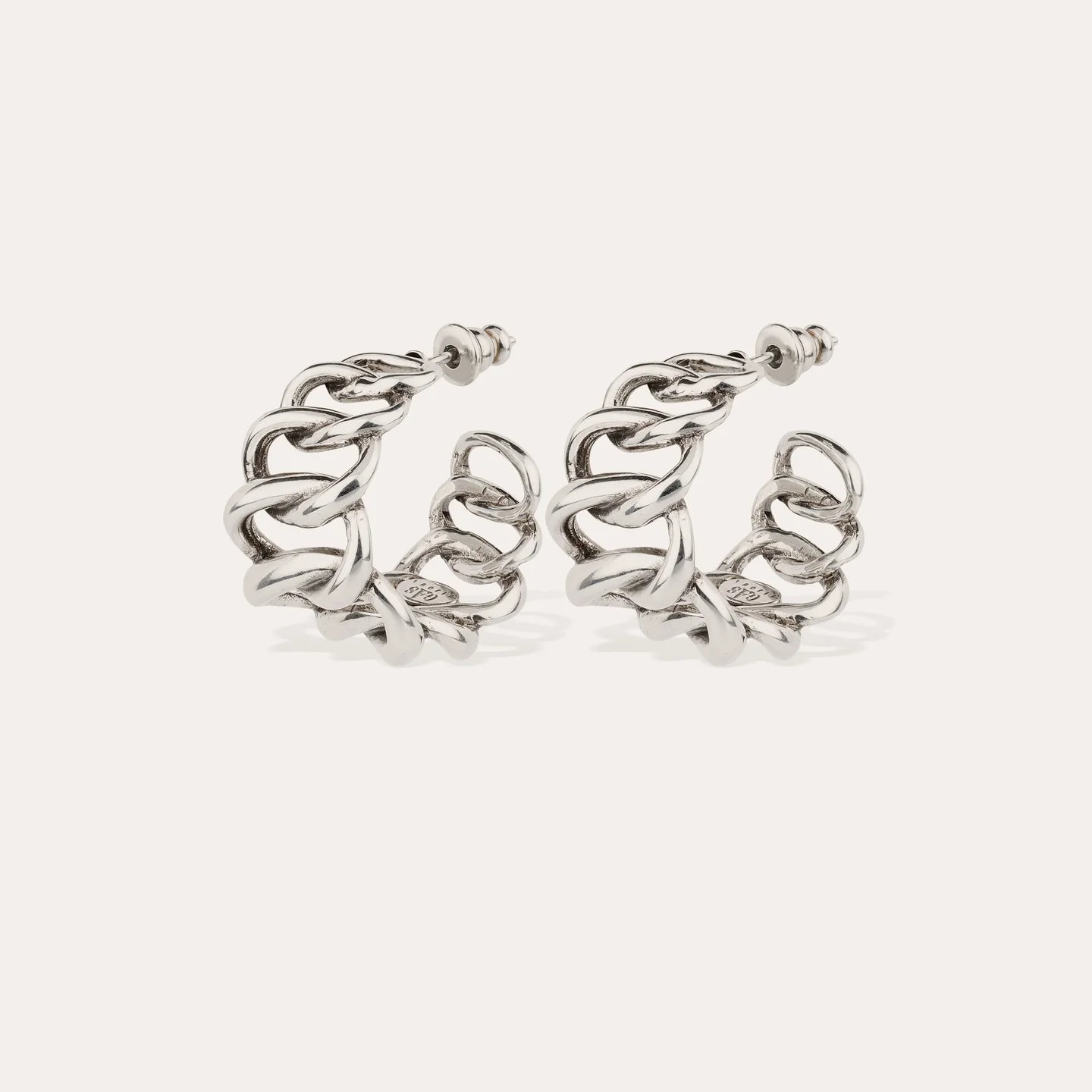 Boucles d'oreilles Gas Bijoux - Bronx créoles argent