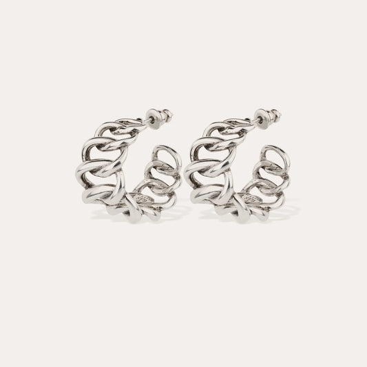 Boucles d'oreilles Gas Bijoux - Bronx créoles argent