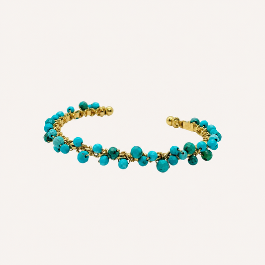 GAS Bijoux Bangle - Orphée gold / turquoise