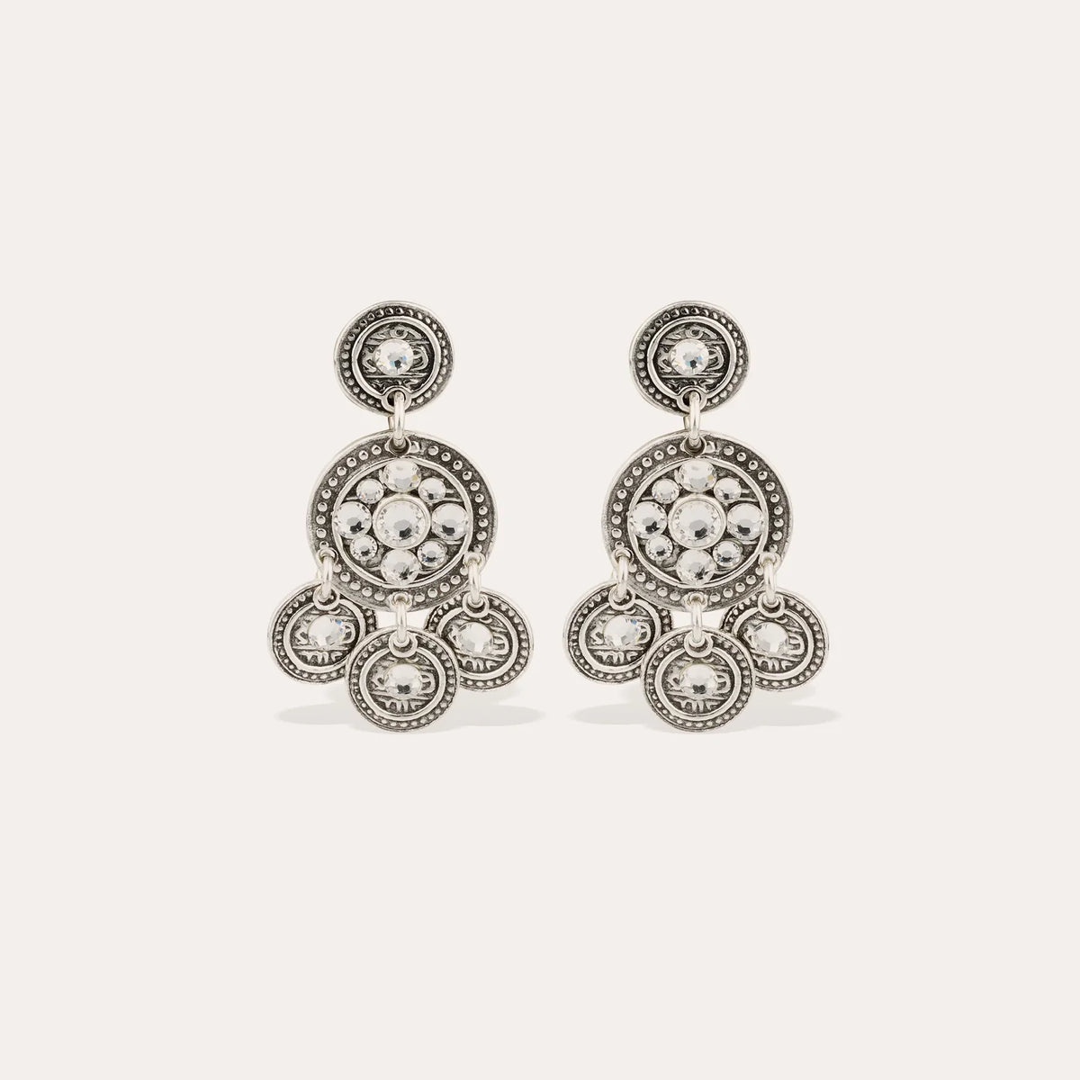 GAS Bijoux Earrings - Silver Sequins
