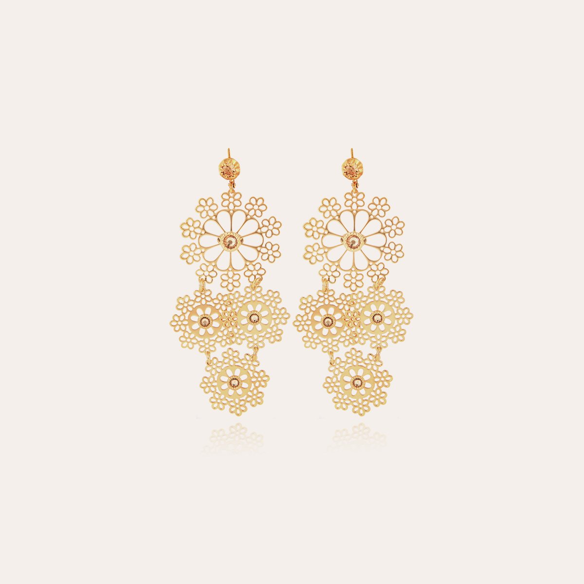Boucles d'oreilles GAS Bijoux -  Neige mini or
