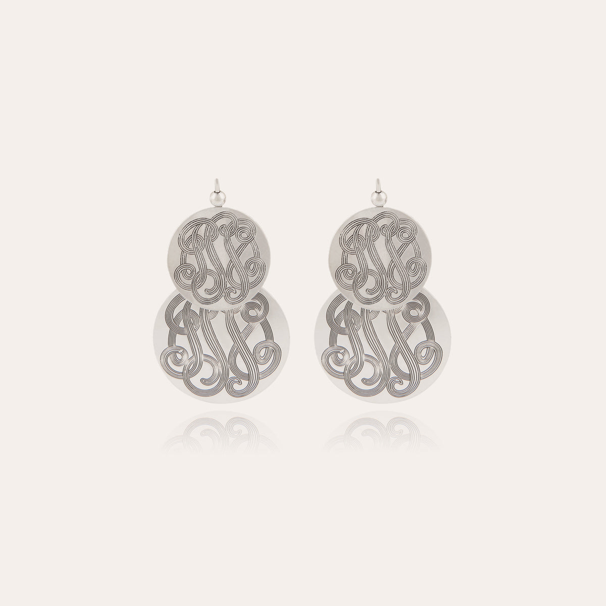 Boucles d'oreilles  GAS Bijoux - Very Diva double petit modèle argent