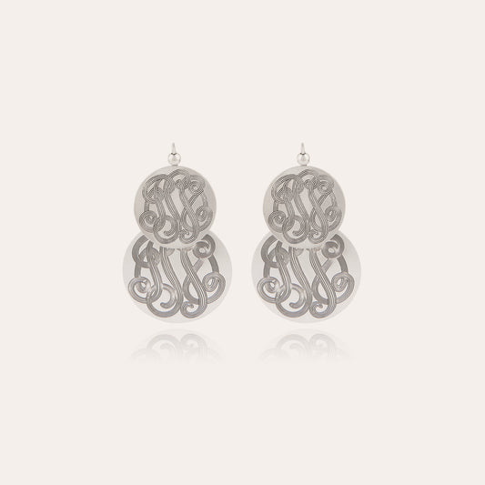 Boucles d'oreilles  GAS Bijoux - Very Diva double petit modèle argent