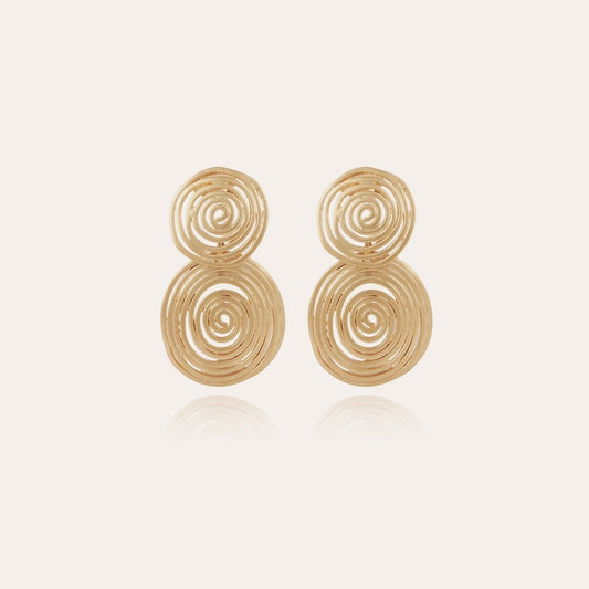 Boucles d'oreilles GAS Bijoux -  Wave petit modèle or sur CLIPS