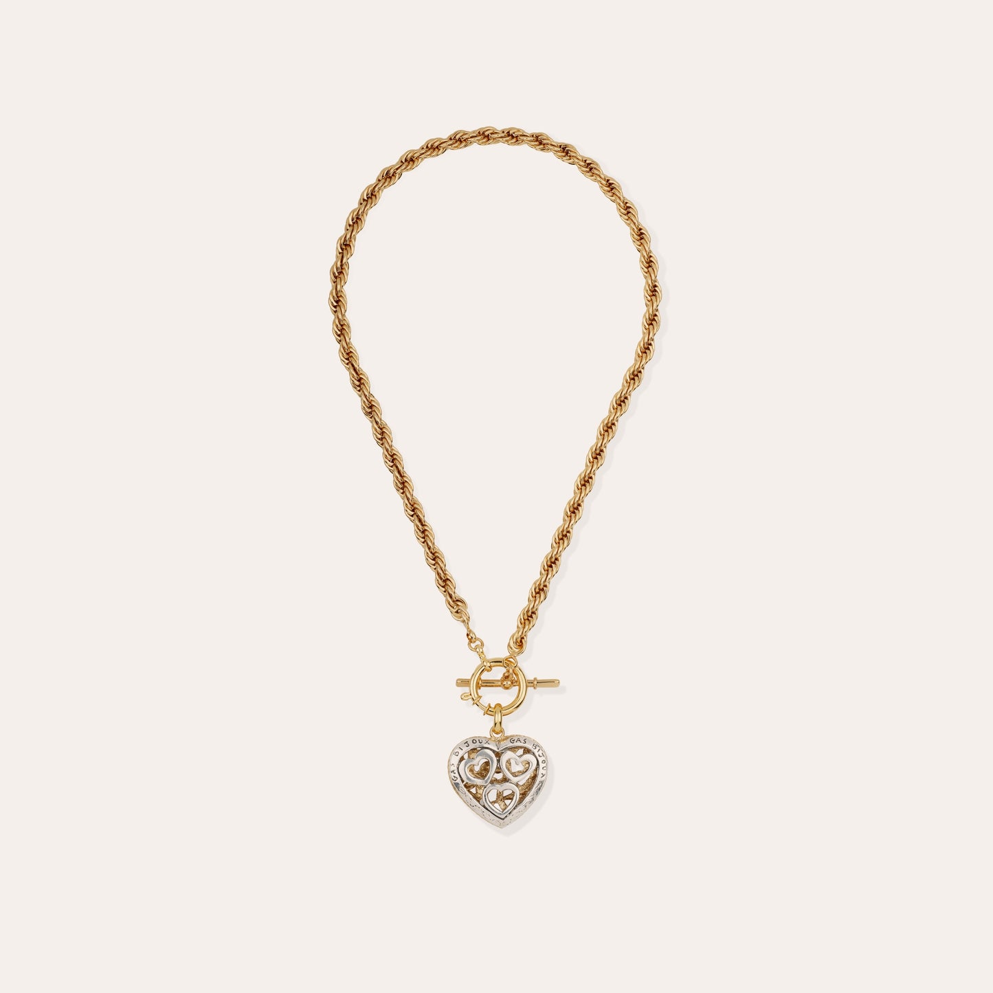 Collier Gas Bijoux - Coracao Liane bicolore