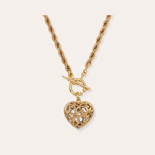 Collier Gas Bijoux - Coracao Liane bicolore