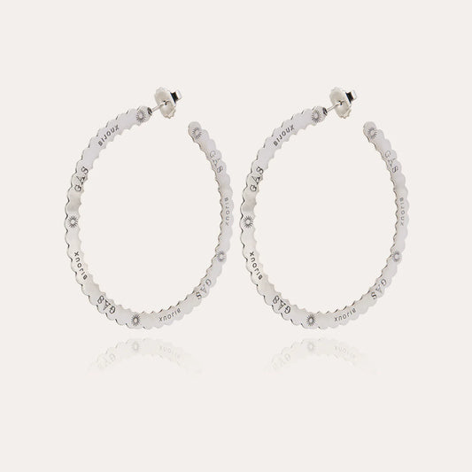 Boucles d'oreilles Gas Bijoux - Bolduc argent petit modèle