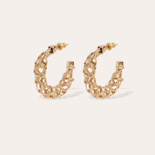 Boucles d'oreilles Gas Bijoux - créoles Fileo petit modèle or