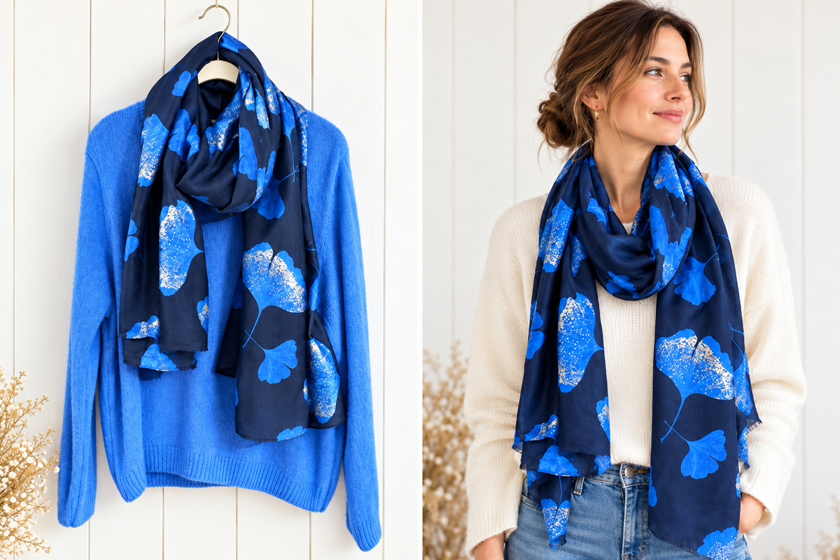 Foulard marine / bleu
