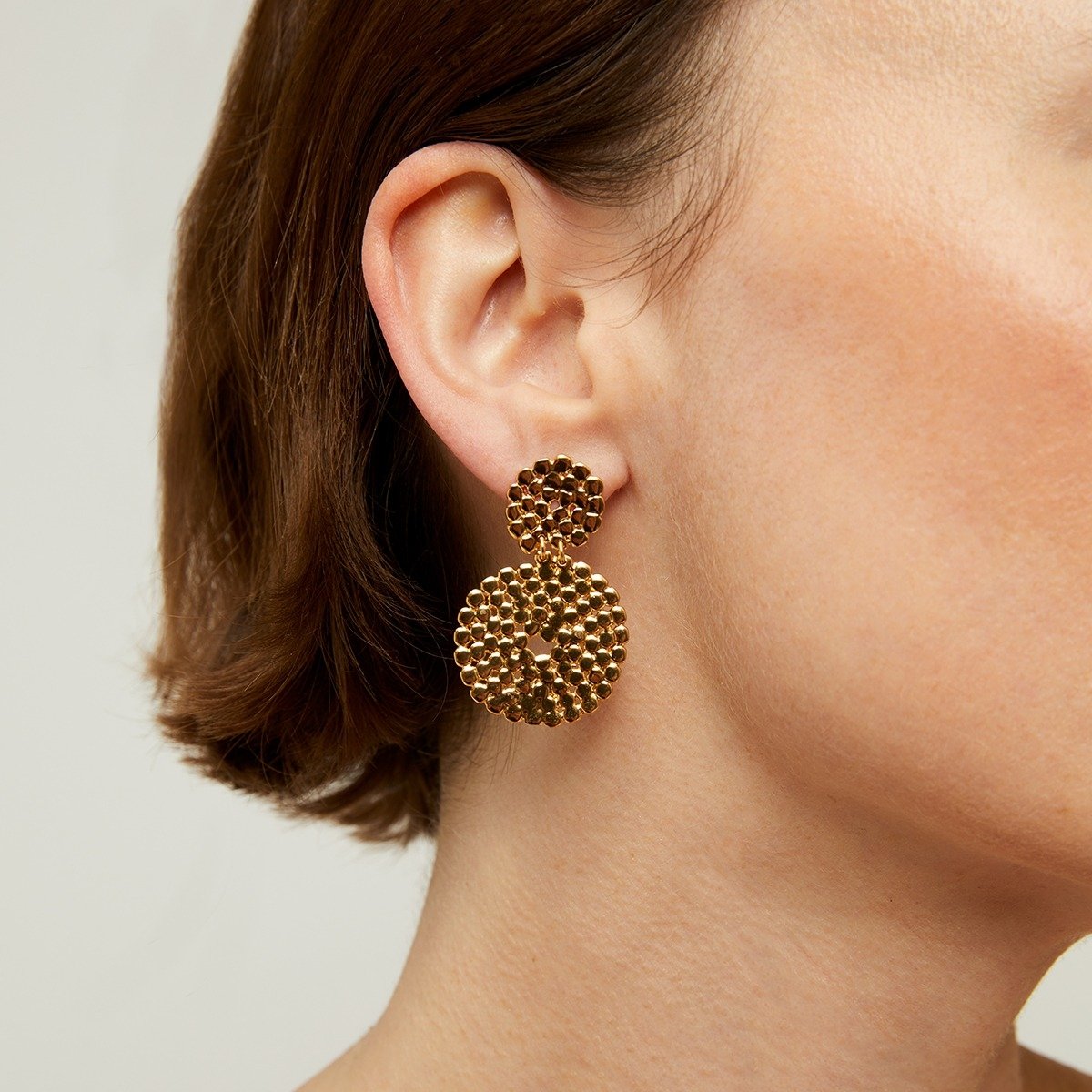 Boucles d'oreilles Gas Bijoux - Onde Lucky mini or